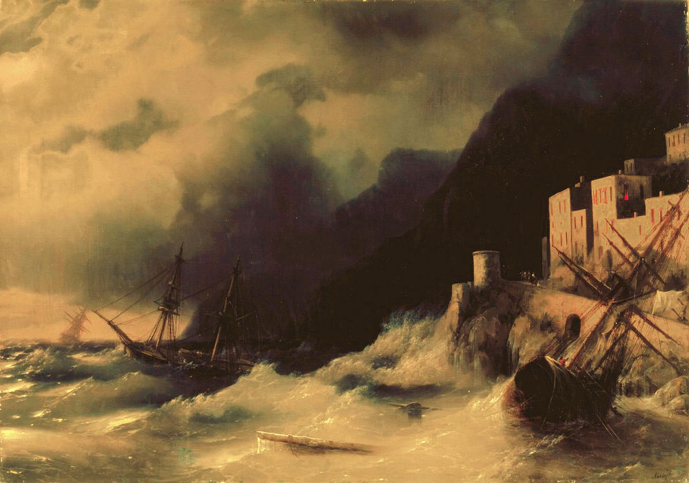 И. Айвазовский. Буря на море. 1850.
